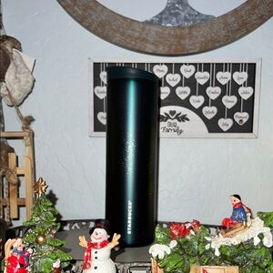 🎄🎅NWT 2025 Starbucks x MiiR Green & Gold Speckled 20oz SS Tumbler🎄🎅